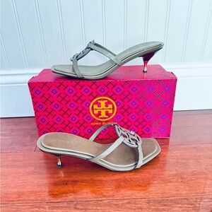 Final price Tory Burch Miller Bombé Low Heel Logo Sandals Sesame  Eu 38 US 8